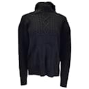 Tao by Comme des Garcons Black Hooded Cable Knit Sweater - Autre Marque