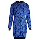 Balenciaga Sweater Dress in Blue Nylon