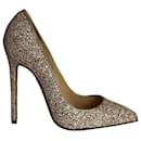 Christian Louboutin Coarse Glitter Pigalle Pumps in Multicolor Leather