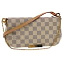 Bolsa de ombro LOUIS VUITTON Damier Azur Favorit PM 2caminho N41277 Autenticação de LV 49499 - Louis Vuitton