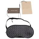 Bottega Veneta Intrecciato Eye Mask in Black Leather