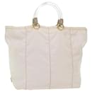 PRADA Hand Bag Nylon White Auth bs7266 - Prada