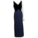 Midnight blue evening gown with velvet bodice - Vera Wang