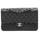 Black medium 2009-2010 caviar Classic Double Flap - Chanel