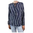 Blue star-printed silk shirt - size FR 34 - Vanessa Seward