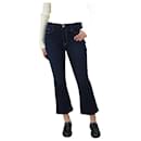 Blue indigo contrast stitch stretch bootcut jeans - size W32 - Frame Denim