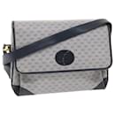 GUCCI Micro GG Canvas Shoulder Bag PVC Leather Navy Gray 001.116.0924 auth 49881 - Gucci