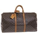 Louis Vuitton Monogram Keepall 55 Boston Bag M41424 LV Auth 50051