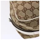 GUCCI GG Canvas Web Sherry Line Shoulder Bag Beige Red Green 232971 Auth bs7254 - Gucci