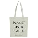 Beige/Black Planet Over Plastic Tote Bag - Autre Marque