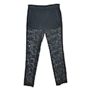 Black Floral Lace Shorts Lined Tux Pants - Givenchy