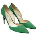 Zapatos de tacón con punta en punta Liz verdes - Jimmy Choo