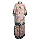 Conjunto de blusa e saia com estampa floral multicolorida - Dolce & Gabbana