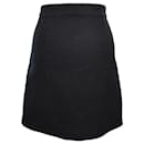 Black Tweed A Line Mini Skirt - Gucci