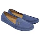 Blue GG Interlocking Loafers - Gucci