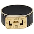 Pulsera envolvente con cierre giratorio vintage negro - Louis Vuitton