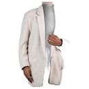 Cream single-breasted houndstooth wool jacket - size UK 12 - Isabel Marant Etoile