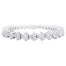 Dubail Paris bracelet, diamonds hearts, platinum. - Autre Marque