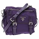 PRADA Shoulder Bag Nylon Purple Auth am4875 - Prada