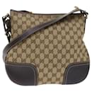 GUCCI GG Canvas Web Sherry Line Shoulder Bag Beige Red Green 204939 Auth ac2072 - Gucci