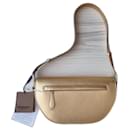 Burberry Gold Leather Olympia Shoulder Bag