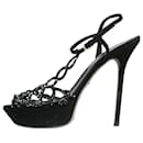 Black bejewelled platform heels - size EU 40 - Sergio Rossi