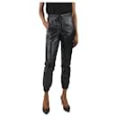 Black cuffed leather trousers - size FR 36 - Autre Marque