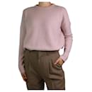Pink crewneck cashmere jumper - size UK 4 - Theory
