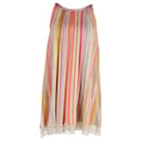 Missoni Striped Knit Halter-Neck Mini Dress in Multicolor Rayon