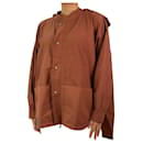 Brown oversized rain jacket - size UK 10 - Autre Marque