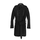 Dior Homme x Hedi Slimane Fall 2006 Black Wool Trench Coat