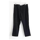 Marni Fall 2010 Black Piped Trim Cropped Trousers