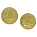 CHANEL Earring Gold Tone CC Auth ar10055b - Chanel