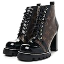 Louis Vuitton Star Trail Monogram Black/Brown Ankle Boot Size 38.5 US 8.5