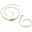 Collar de pulsera Christian Dior 2Establecer autenticación en tono dorado4858