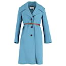 Chloe Single-Breasted Trench Coat in Blue Cotton - Chloé
