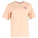 Chloe Heart Logo T-Shirt in Peach Cotton - Chloé