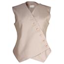 Frankie Shop Maesa Asymmetric Vest in Beige Polyester - Autre Marque