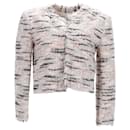 Kurz geschnittene IRO-Jacke aus cremefarbenem Polyester - Iro