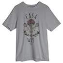 Casablanca Casa Way Graphic-Print T-Shirt in White Organic Cotton
