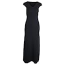 Toteme-Kleid mit V-Ausschnitt aus schwarzer Viskose - Totême