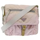 PRADA Shoulder Bag Nylon Pink Auth 50494 - Prada
