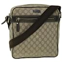 GUCCI GG Supreme Shoulder Bag PVC Leather Beige 201448 520981 auth 50987 - Gucci