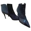 Boots Black leather, Pointure 36. - Chloé