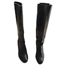 Black leather boots, Pointure 40. - Marc by Marc Jacobs