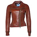 BLUMARINE, Leather biker jacket - Blumarine