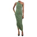 Green one-shoulder ruched dress - size XS - Norma Kamali