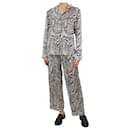 Cream silk patterned shirt and trousers set - size M - Stella Mc Cartney