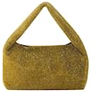 Mini borsa da ascella in cristallo - Kara - Rete - Oro - Donna Karan