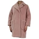 Manteau en peluche rose - taille UK 4 - Weekend Max Mara